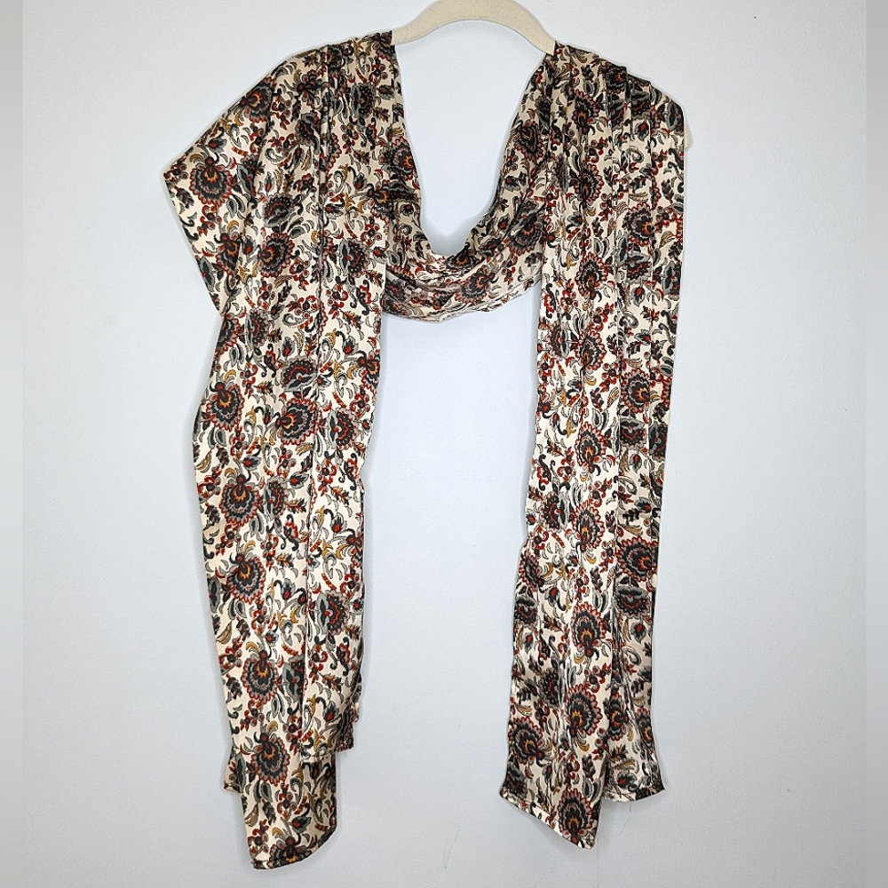 Paisley Scarf, silky feel. Free with purchase.